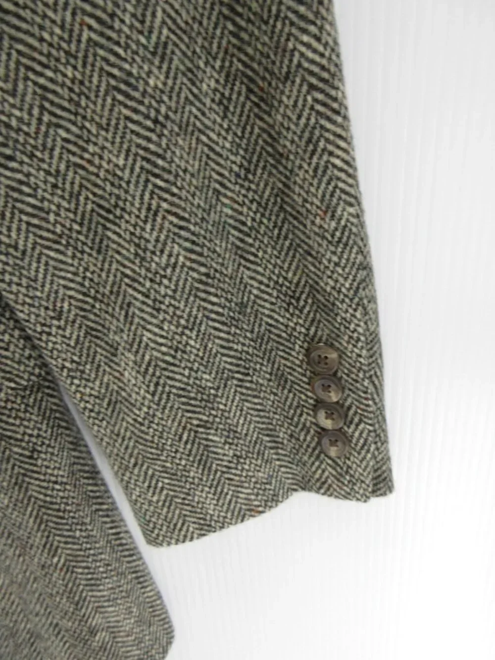 VINTAGE Polo Ralph Lauren Sport Coat 46 L Blazer Tweed Herringbone USA